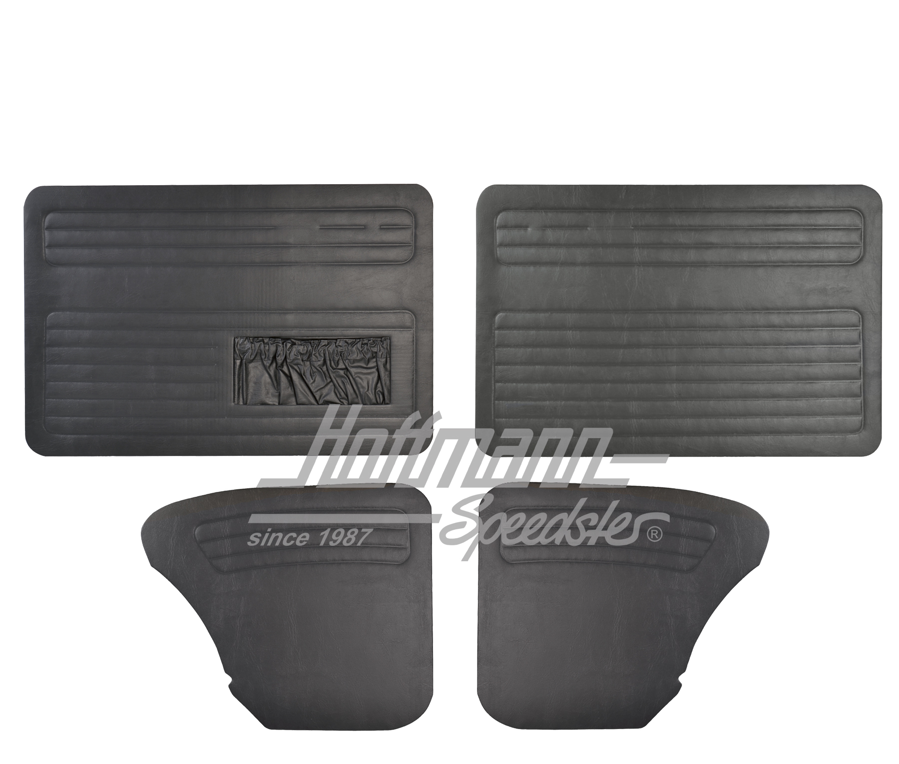 Door panels, black, Sedan, 8.66- | 111 898 320 | 020-0021