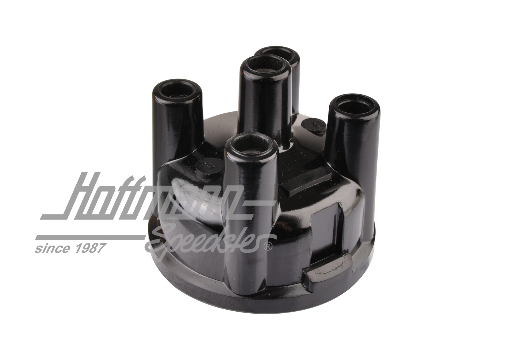 Distributor cap, flat, ø 65mm (black) | 111 905 207 C | 020-0739-05