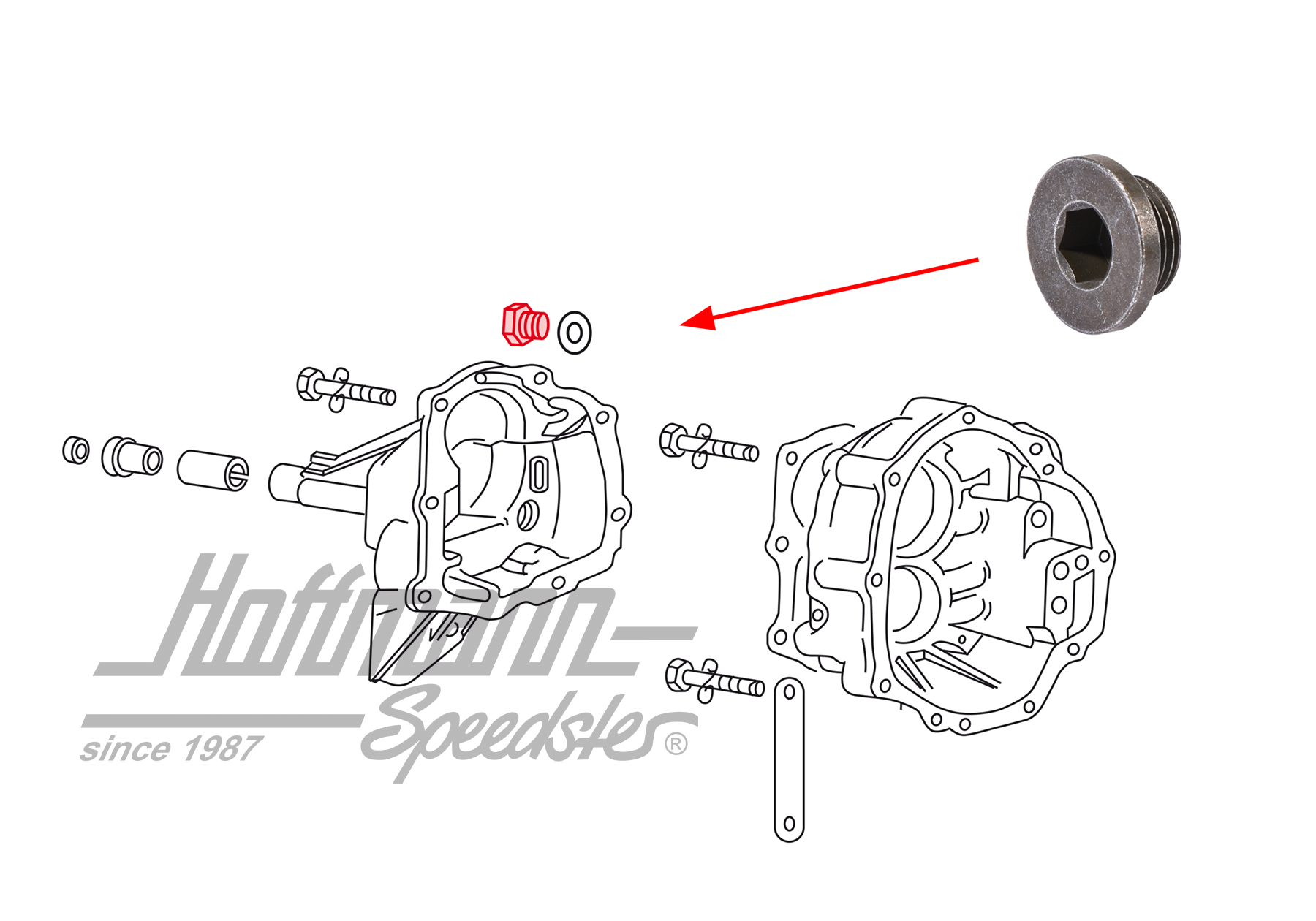 Screw plug, transmission, M18x1.5mm | 113 301 229 A | 020-4570-30