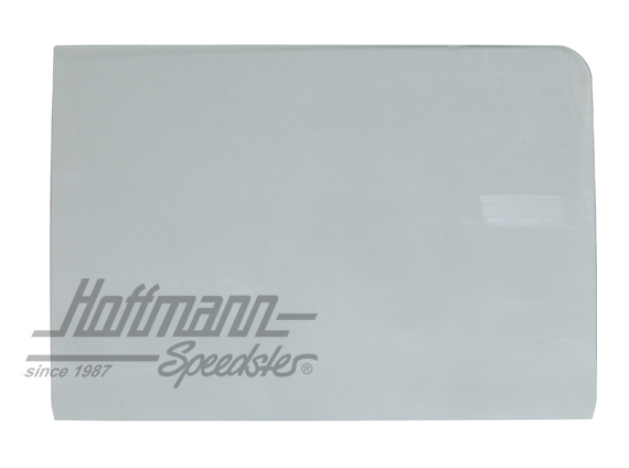 Crank window glass, Bus T2, front, 67-, clear, left | 211 845 201 A | 090-6432-01