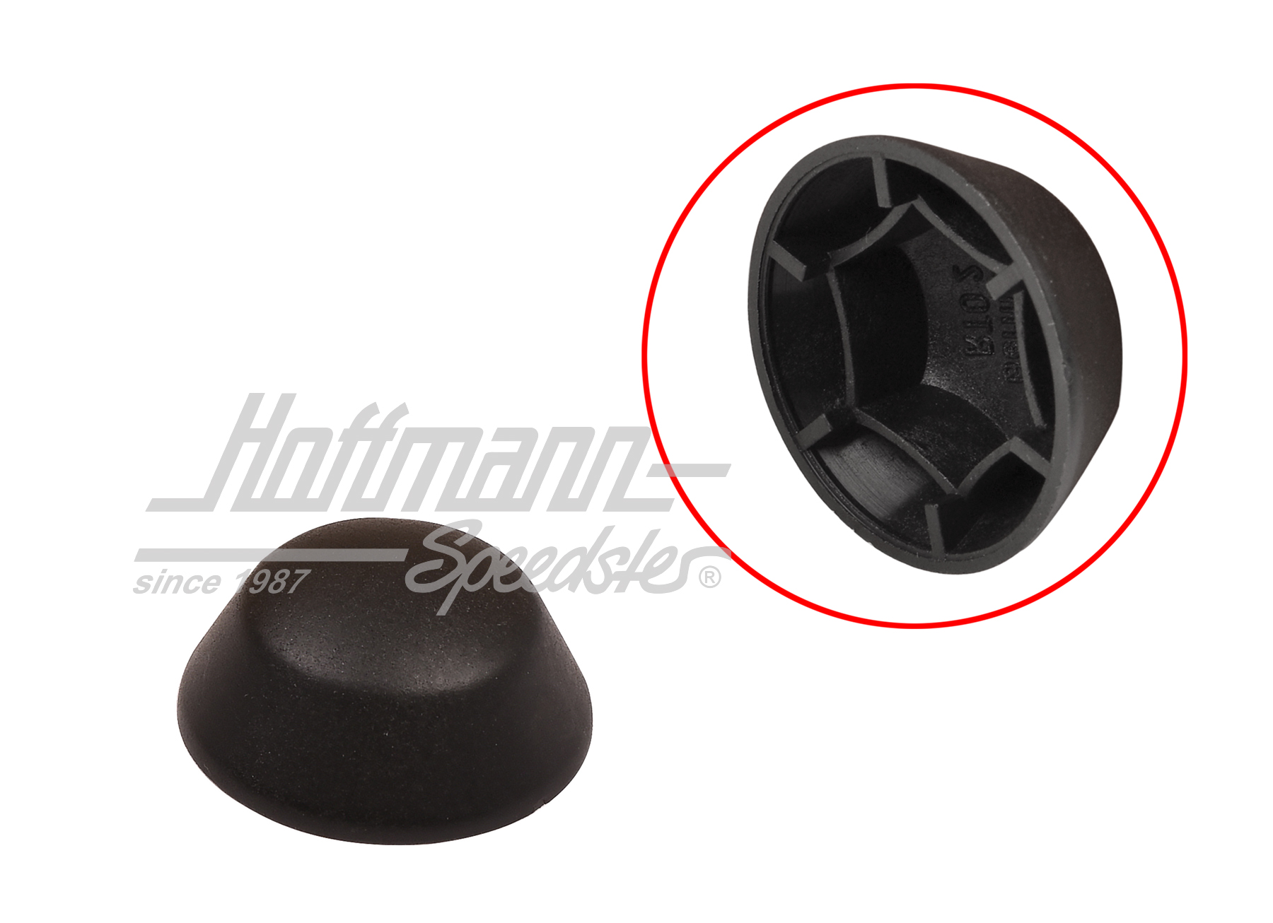 Cap, soft top screw, rear (big) | 155 871 143 A | 180-4810-54