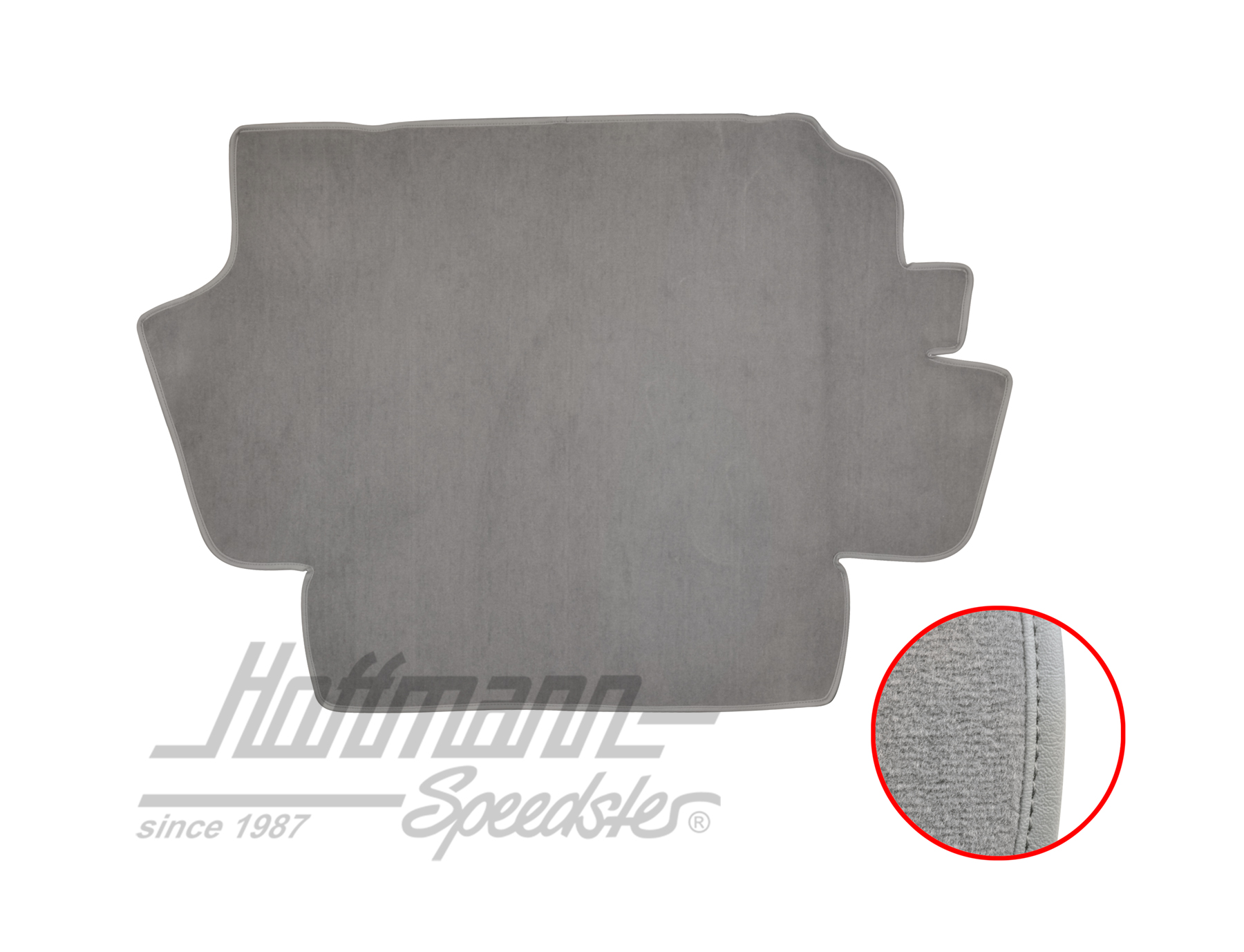 Trunk carpet kit, 8.61-, grey |  | 026-6423