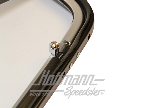 Vent window, complete, Bus T2, chromed, right                                                       