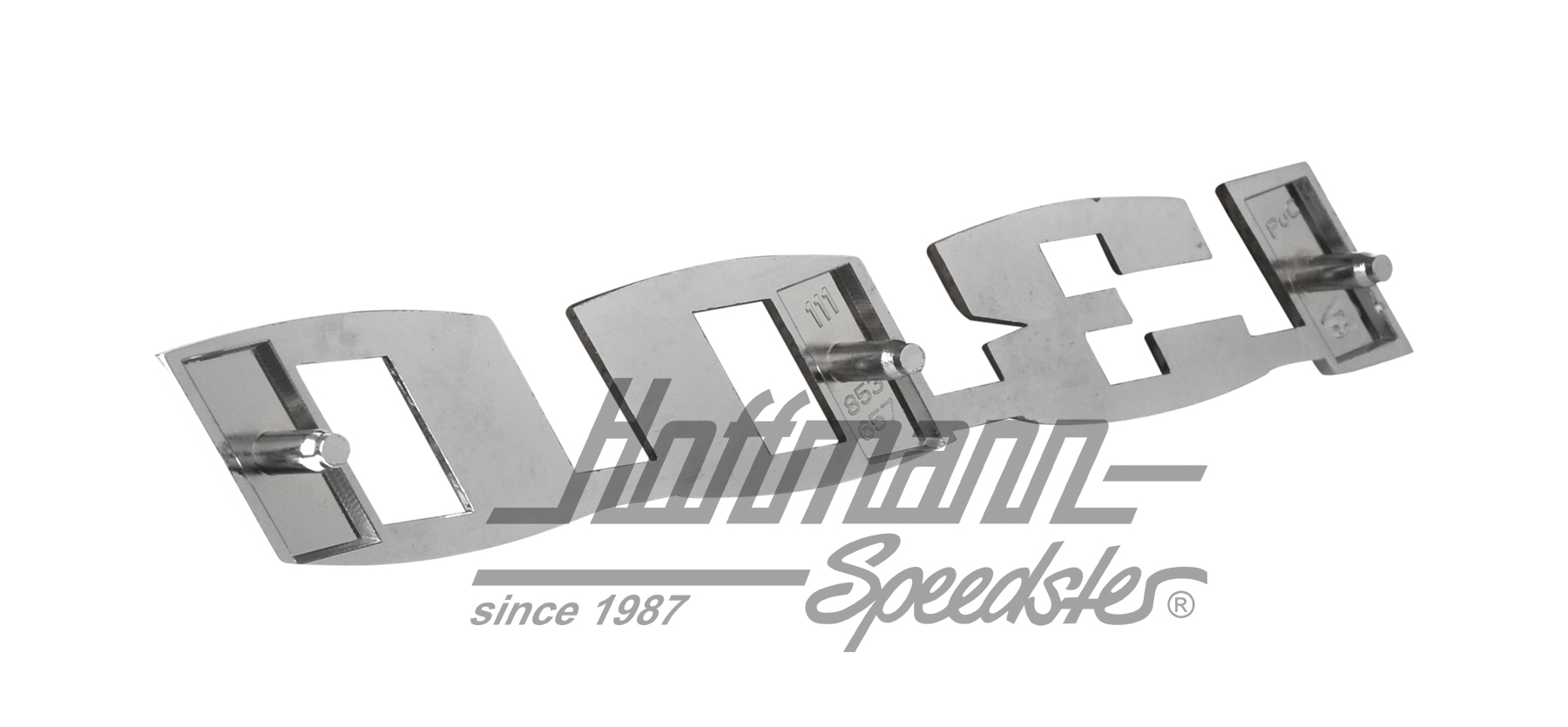 Emblem "1300", 15.5 x 2.5 cm, chromed                                                               