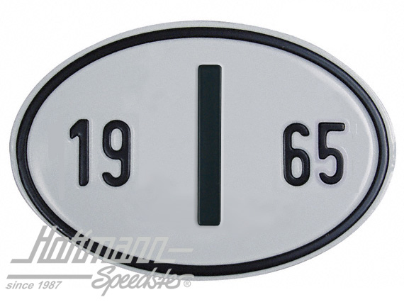 Nationality plate "I", alu, with year 1965 |  | 020-2402-65