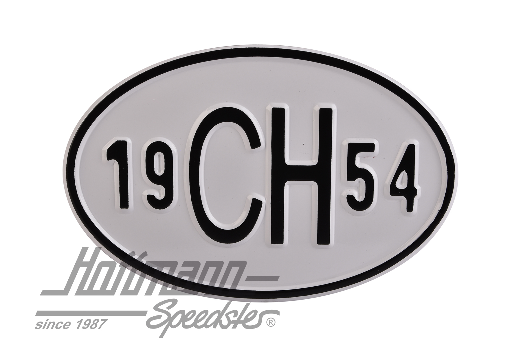Nationality plate "CH", alu, with year 1954 |  | 020-2401-54