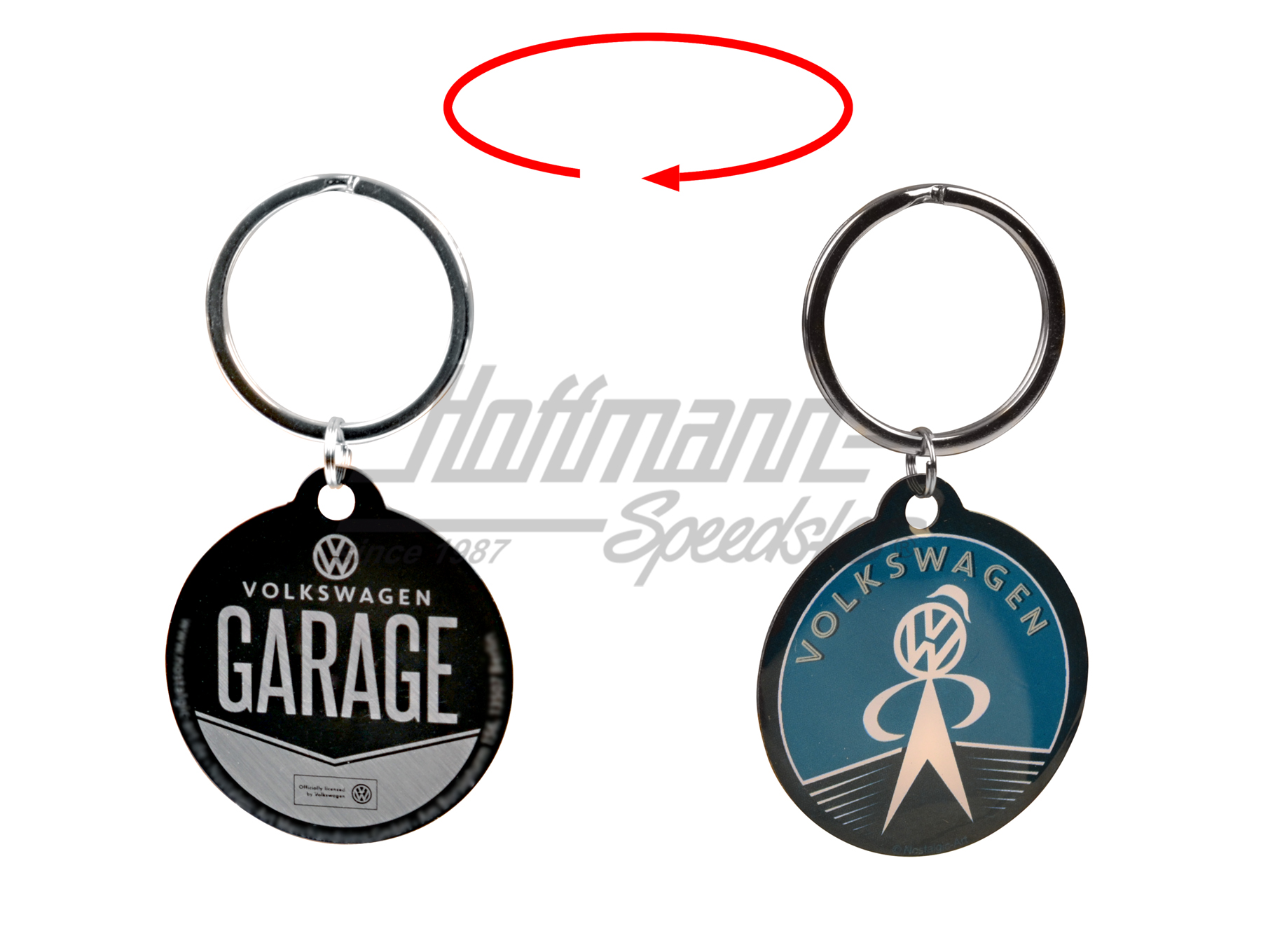 Key ring, round, VW-manikin | 48020 | 021-2092
