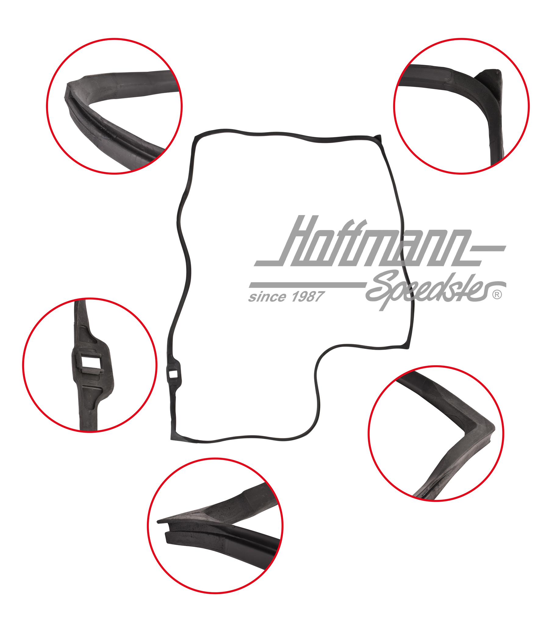 Door seal, Bus T2, 8.67-7.79, right, Top Quality | 211 831 722 D | 090-6102