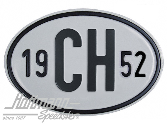 Nationality plate "CH", alu, with year 1952 |  | 020-2401-52