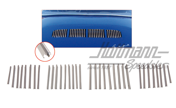 Moulding set, engine lid, chromed | 141 008 100 | 060-6070