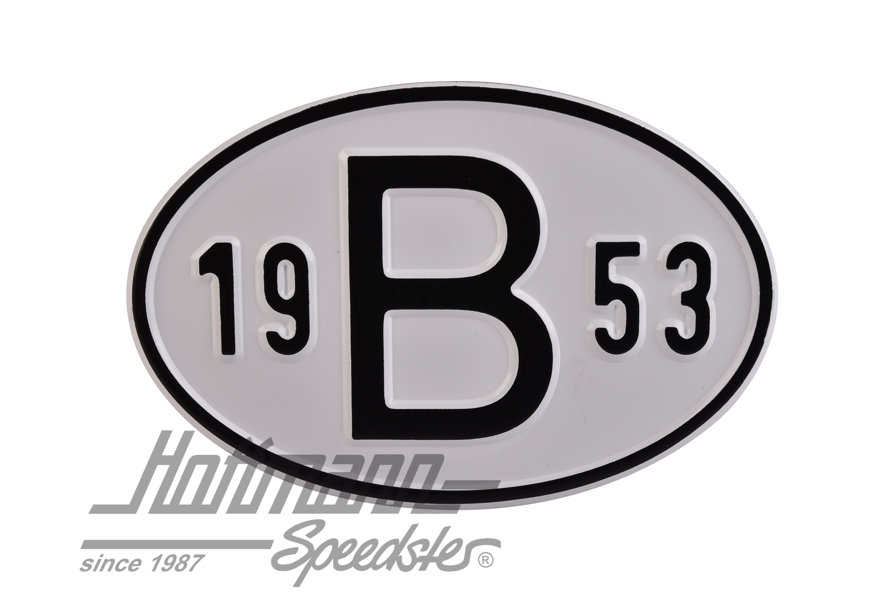 Nationality plate "B", alu, with year 1953 |  | 020-2397-53