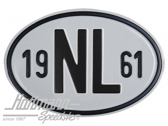Nationality plate "NL", alu, with year 1961 |  | 020-2391-61