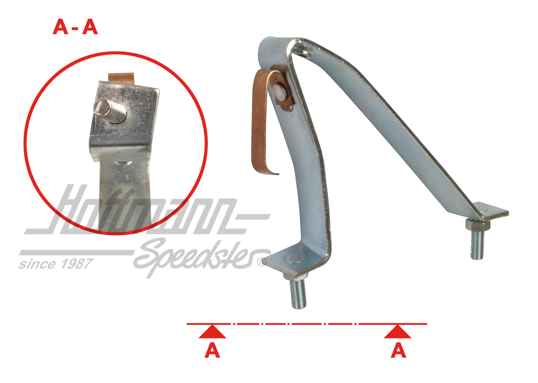 Retainer, tail-light housing, 55-61, right | 111 945 292 | 020-4498-22