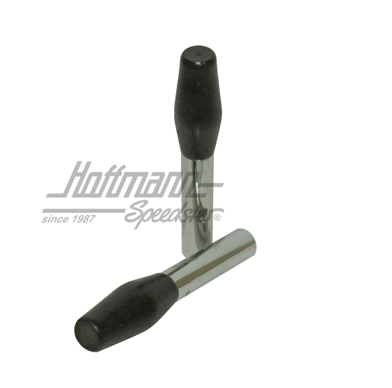 Door lock pulls, chromed/plastic, black | AC 837 712 | 010-3106-01