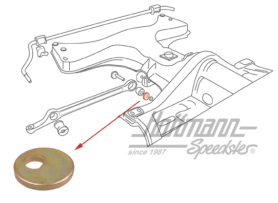 Eccentric washer, 1302/1303 | 113 407 177 A | 020-2584-10