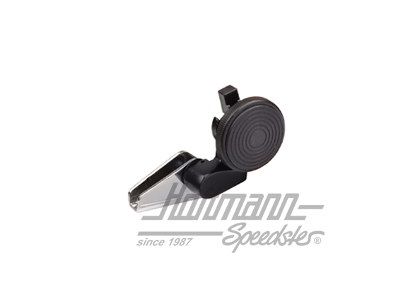 Sash lock, front, Bus T2, chromed/black, right | 311 837 658 A | 097-1028-02