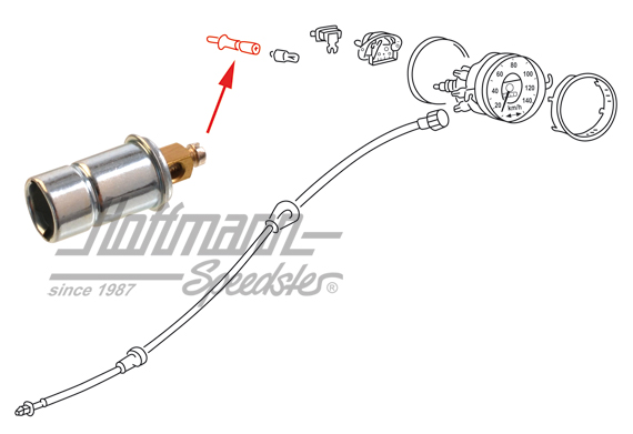 Bulb socket, speedometer illumination (screwable) | 111 957 357 | 020-4431-05