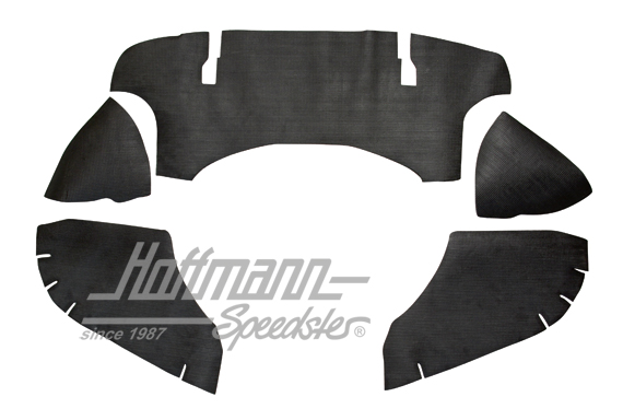 Engine-compartment insulation, 5-pieces, Karmann Ghia | 141 898 805 A | 066-0145