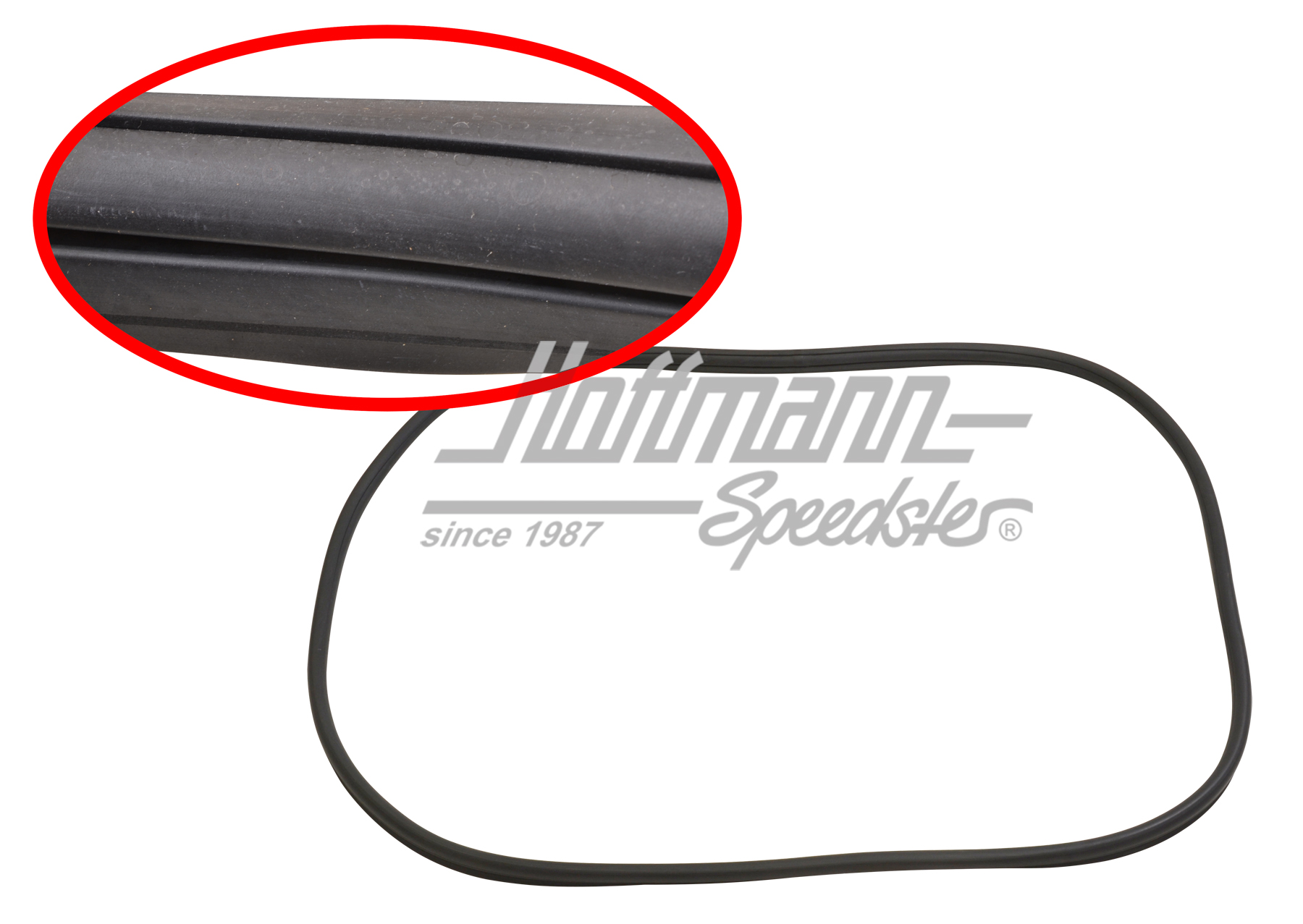 Front window seal, Type 3, with groove | 311 845 121 | 069-8009