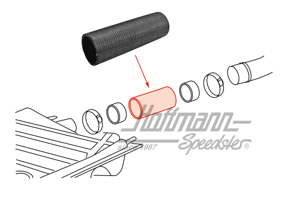 Hose, filler neck, 5.68- | 311 201 219 A | 020-5004