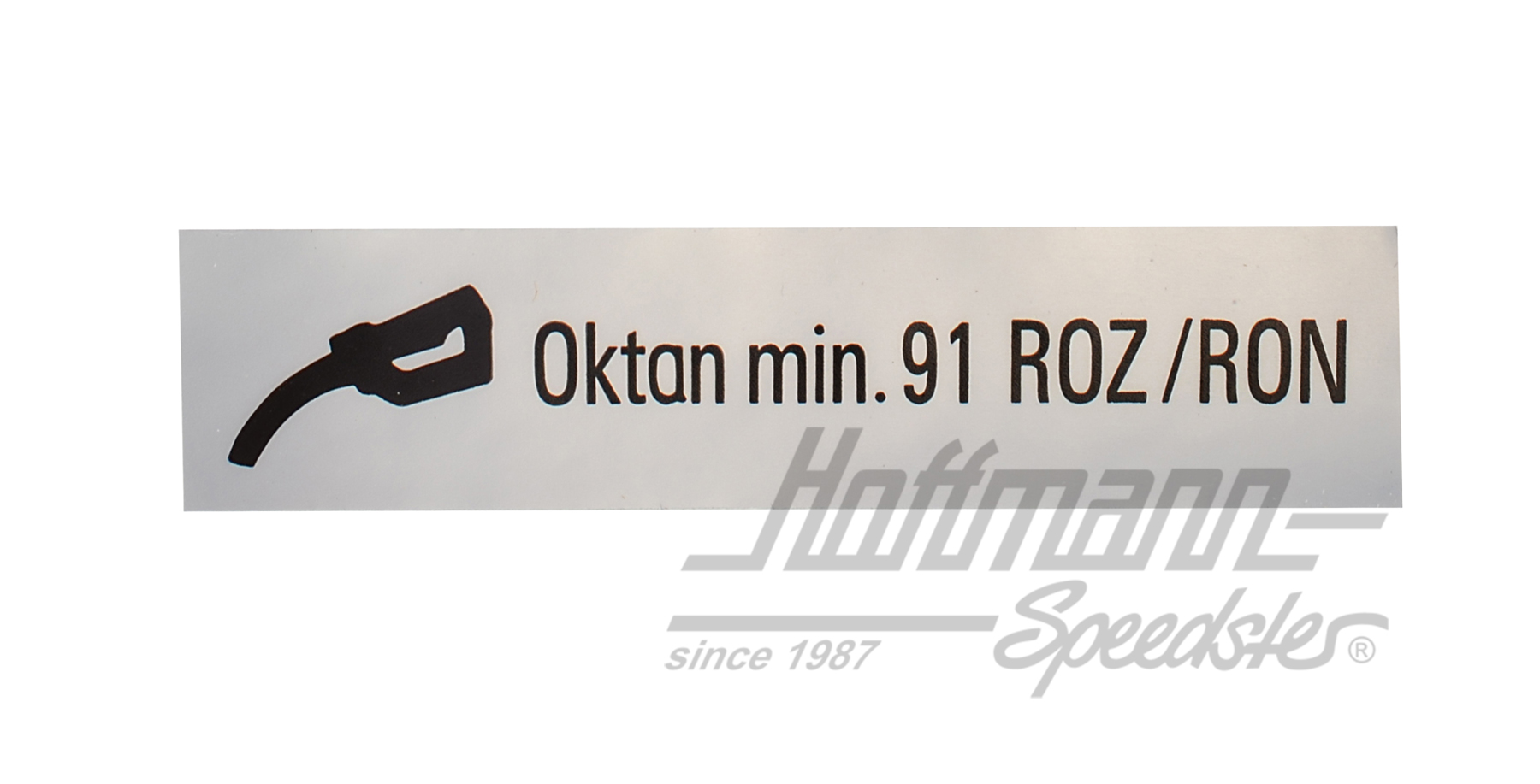 Sticker "Oktan min.91 ROZ/RON" |  | 021-0199-80