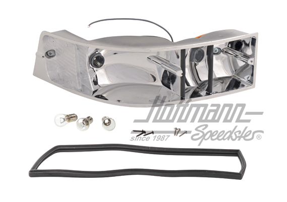 Tail-light housing, Porsche 911, 69-89, left | 911 631 939 00 | 580-2630-01