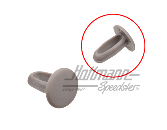 Clip, upper covering, Bus T2, grey | 211 843 487  M60 | 097-1038-32