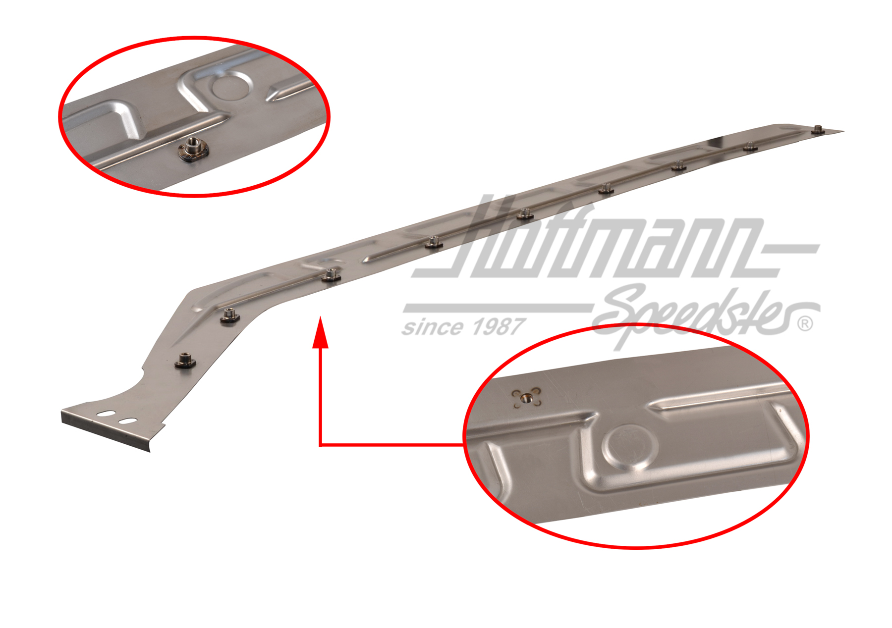Bottom plate, heater channel, .70-, right, Top Quality | 111 801 172 D | 050-1460-02