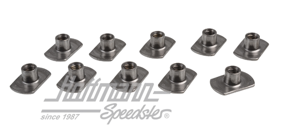 Weld on nut, M6 (10 pieces) | 117 266 | 050-1393