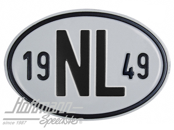 Nationality plate "NL", alu, with year 1949 |  | 020-2391-49