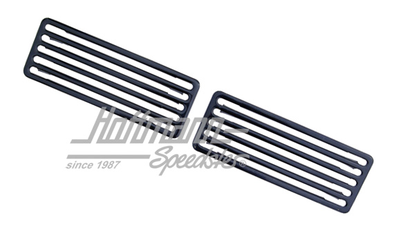 Engine-hood trim grill, 2-pieces, black | 20057 | 020-2036