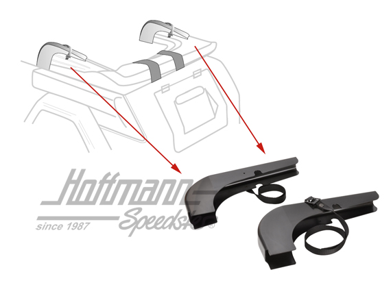 Covers, folding-top linkage, 
Type 181 | 181 871 671 / 181 871 672 | 080-2904
