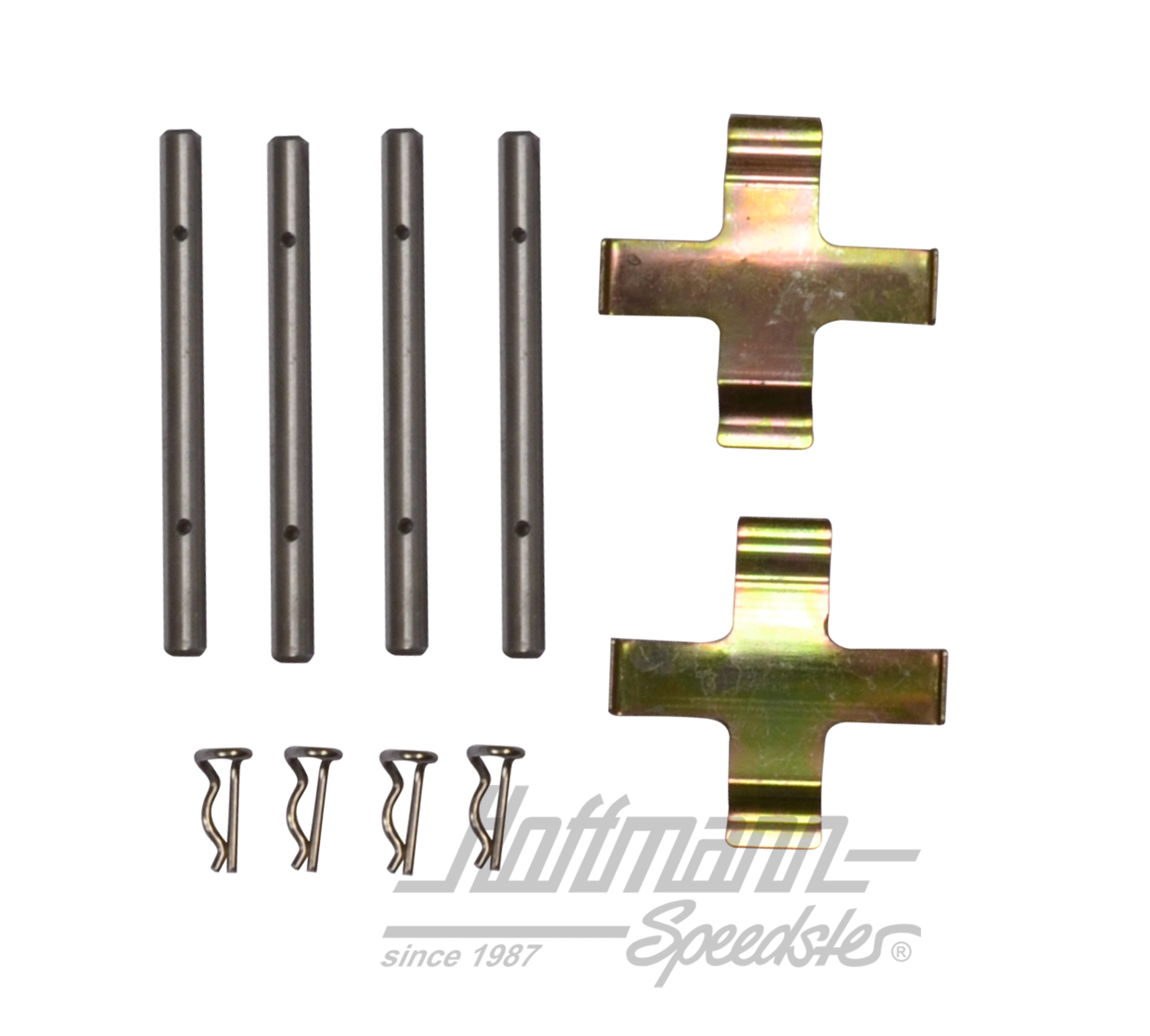 Mounting kit, brake pads, rear, 64-68                                                               