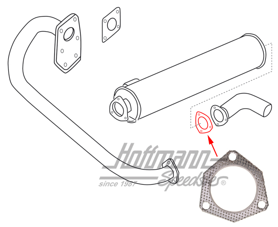 Seal, tailpipe, T-Diesel (JX) | 068 251 235 A | 320-3330