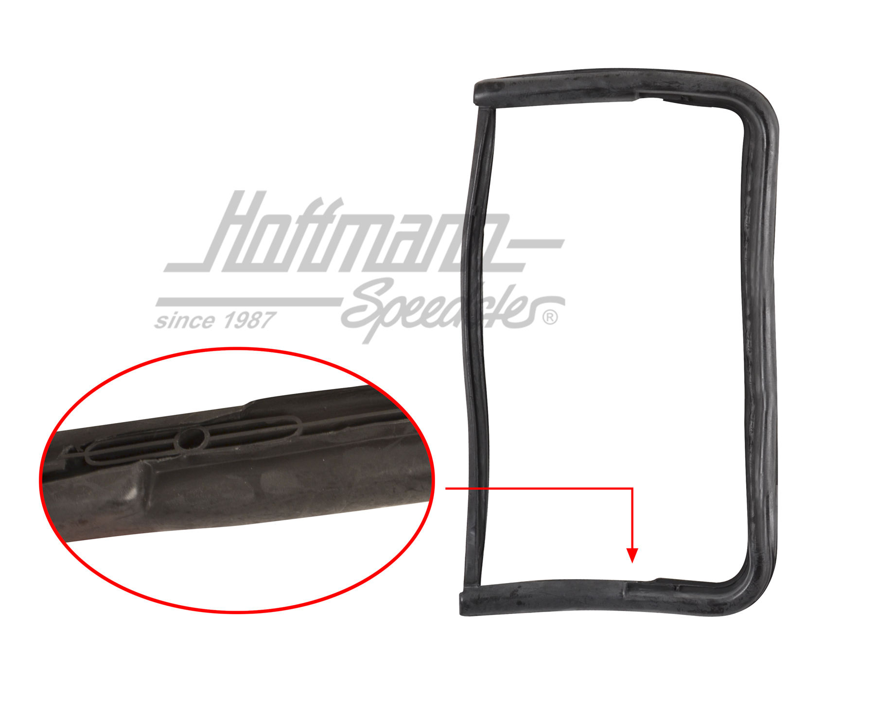 Side window seal, small, rear + middle | 241 845 673 A | 090-6114