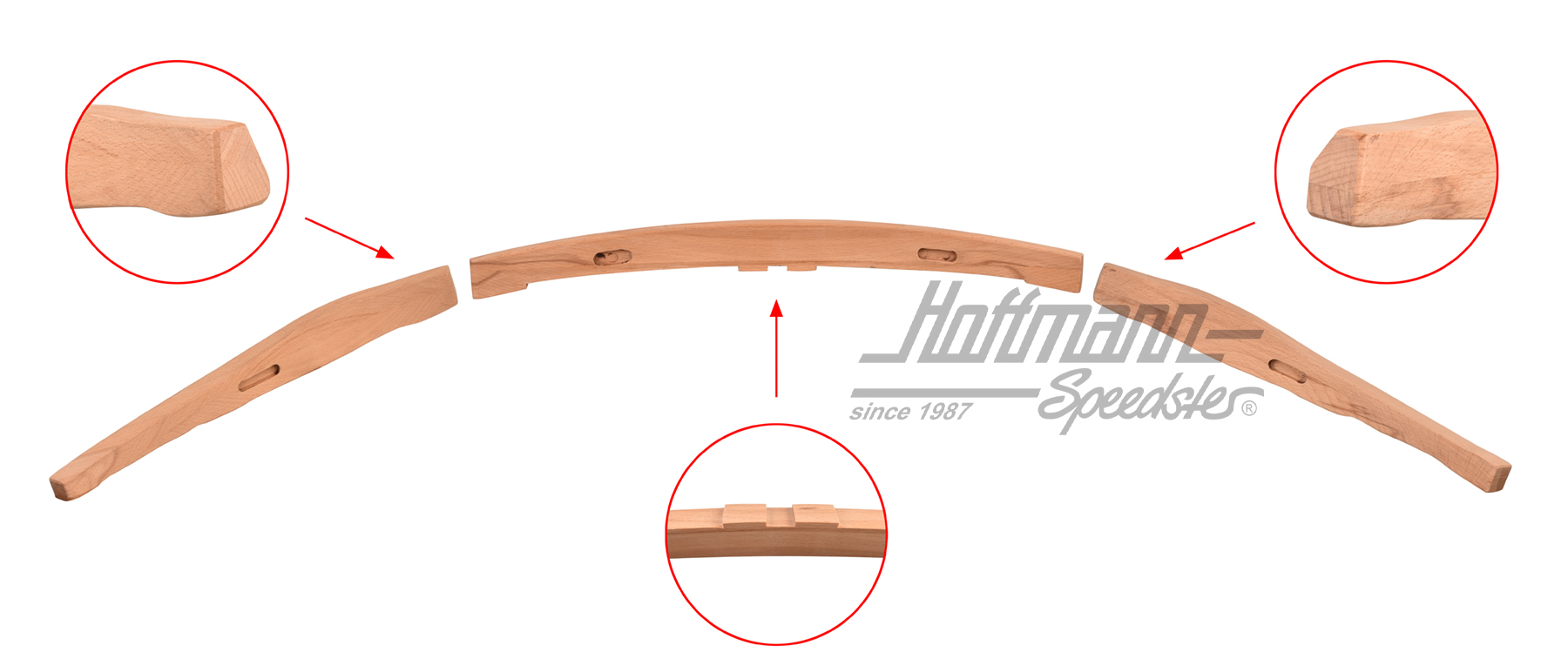 Bow, under rear window, 3-pieces |  | 020-4627