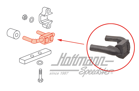 Retaining bracket, gear box, Bus T2, 8.71-7.79 | 211 599 227 | 090-0870