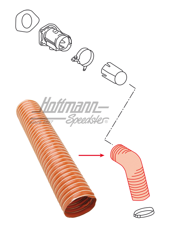 Hose, heat control box/heat exchanger                                                               
