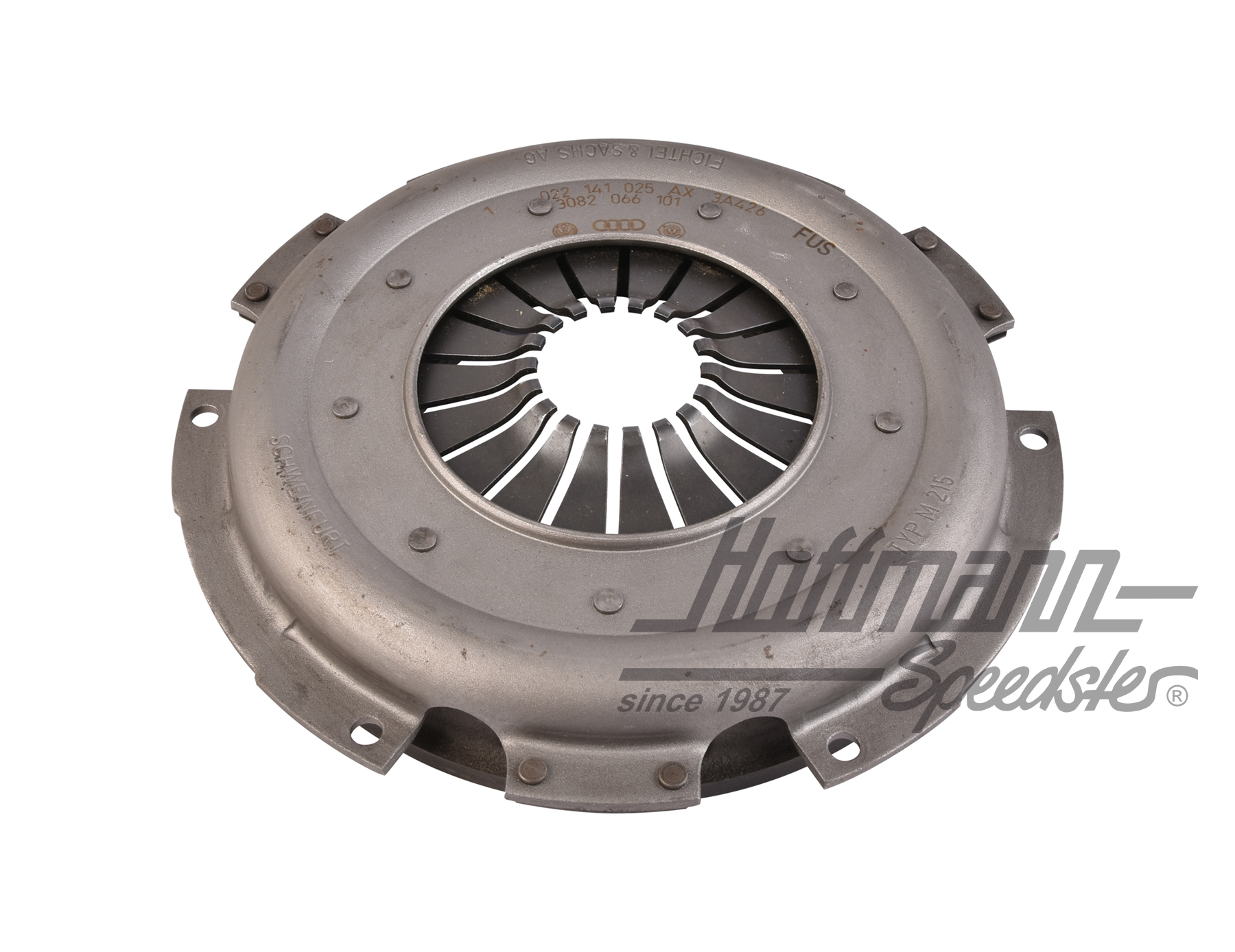 Clutch pressure plate, 215mm, 1.8, 2.74-7.75, NOS | 022 141 025 AX | 090-0593