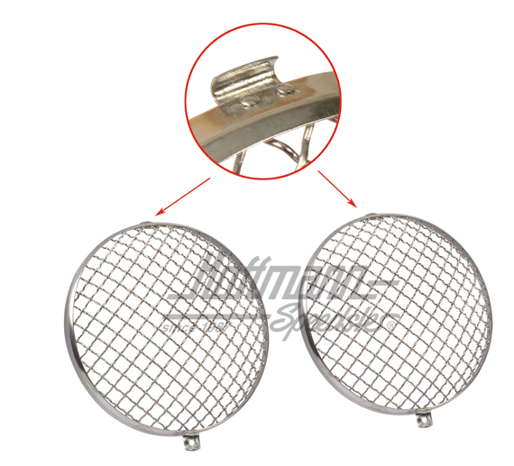 Gravel guards, headlight, 8.67- | 0664-110 | 020-4453-14