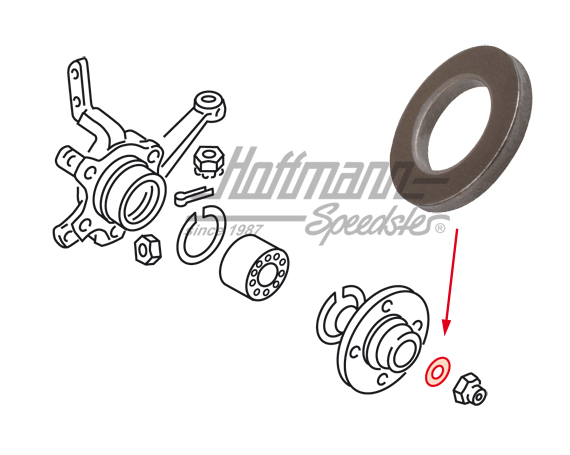 Washer, lock nut, drive shaft | 171 407 277 | 140-5790-10