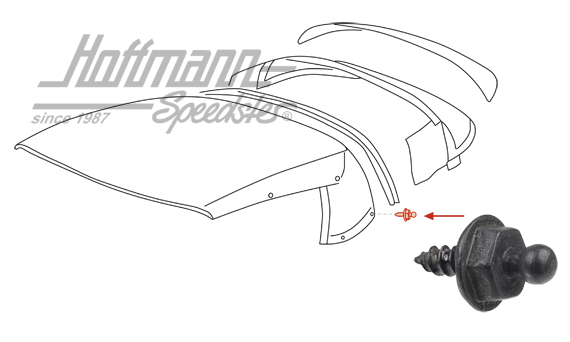 Tenax screw peg, 4.2x10, black                                                                      