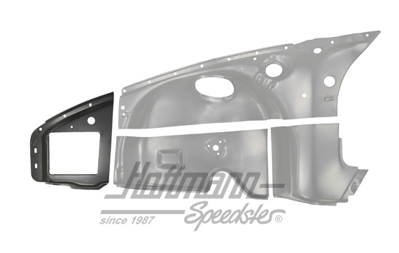 Bumper bracket support, front side panel, 69-73, left                                               