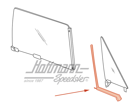 Vent-window seal, 914, right                                                                        