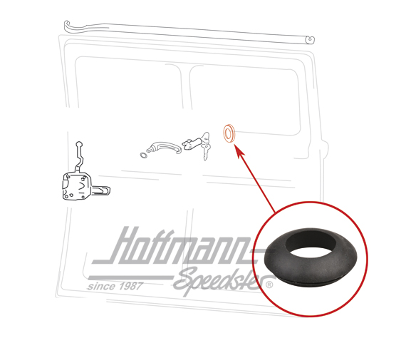 Sealing ring, cylinder/sliding door | 281 843 718 A | 090-6159-10