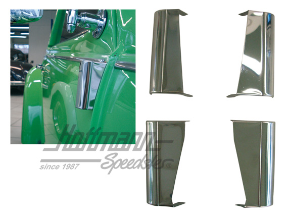 Door-hinge covers, stainless steel | 0484 | 020-3000