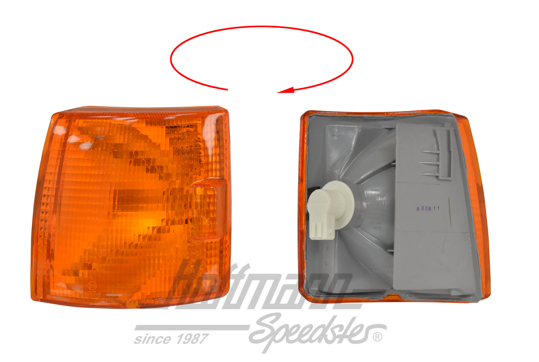 Turn indicator, front, orange, left (short)                                                         