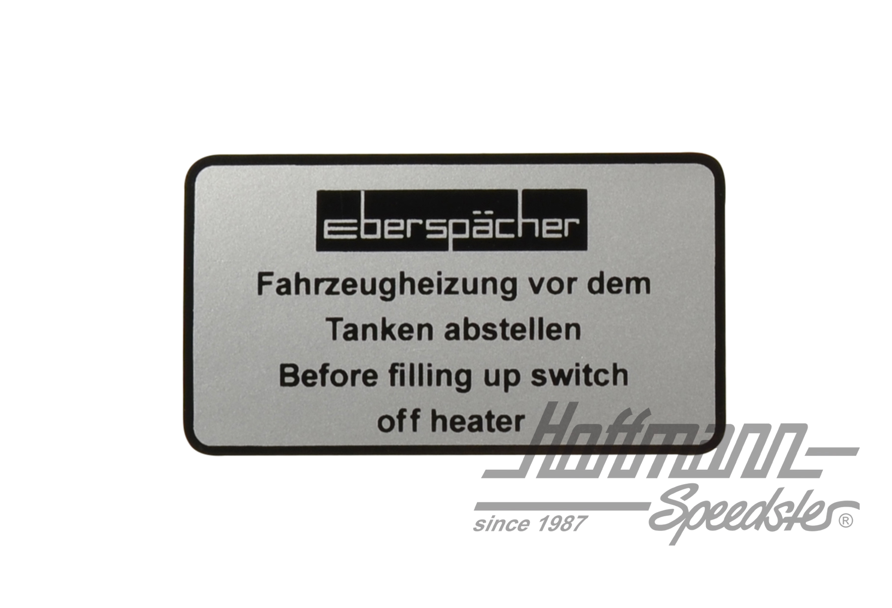 Sticker "Eberspächer", auxiliary heating | AC853965 | 021-0199-04