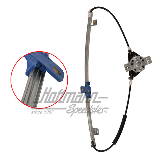 Window regulator, Golf 2, rear, left | 193 839 401 | 208-3090-01