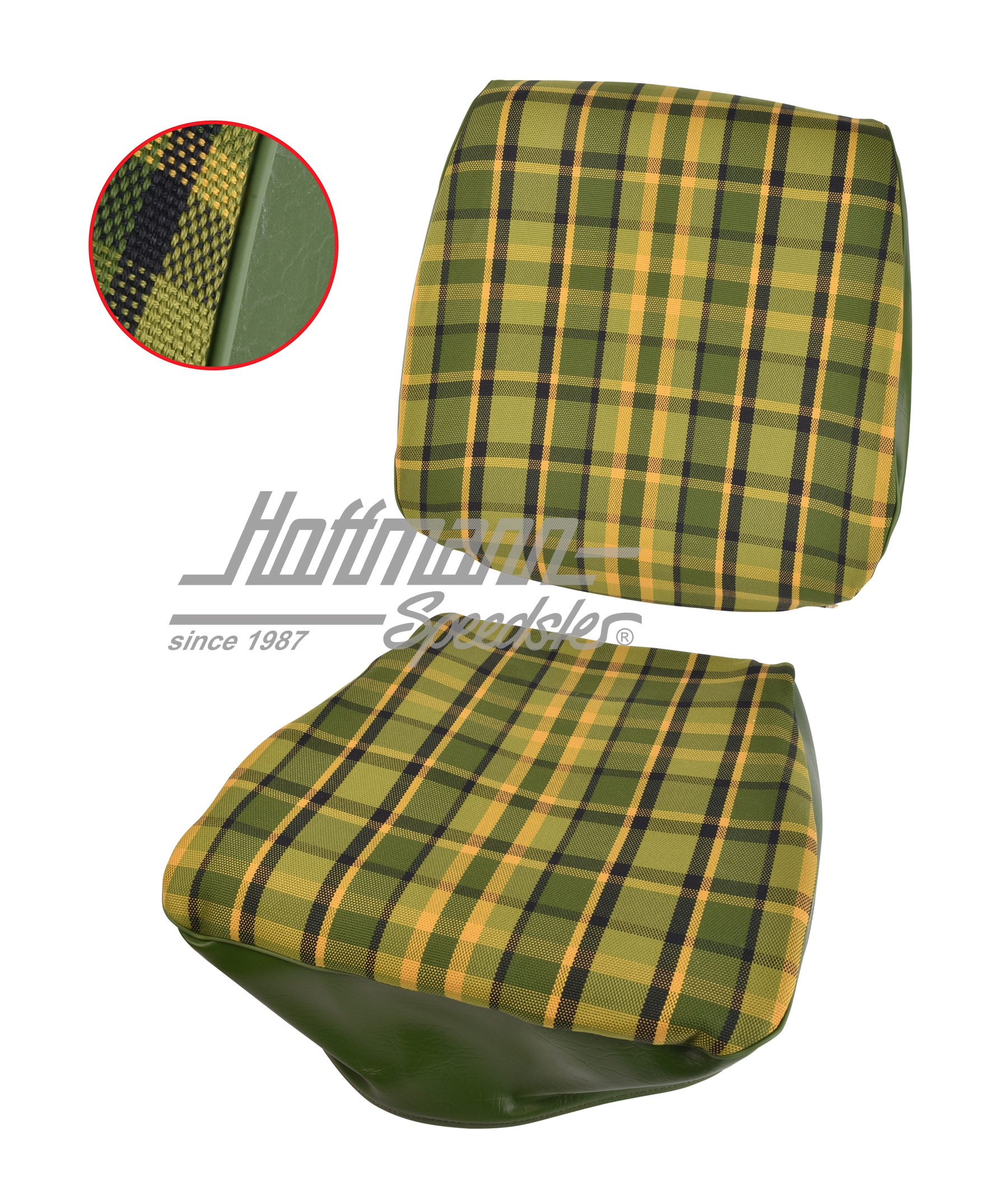 Seat cover, Westfalia, green/yellow, 74-79 |  | 098-1275-56